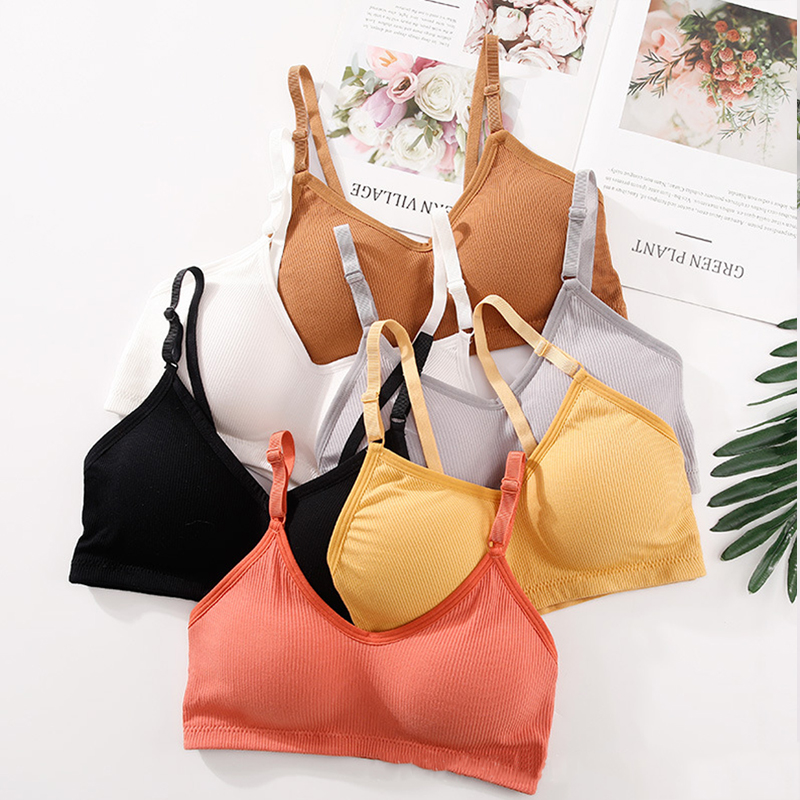 Bralette Triangle Set - حمالة صدر نسائية صيفية بدون أسلاك،