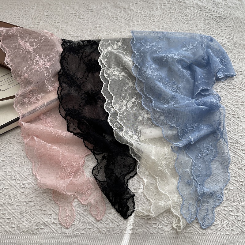 Headband Summer Knit - 2025 الربيع لطيف النمط الرعوي مثلث