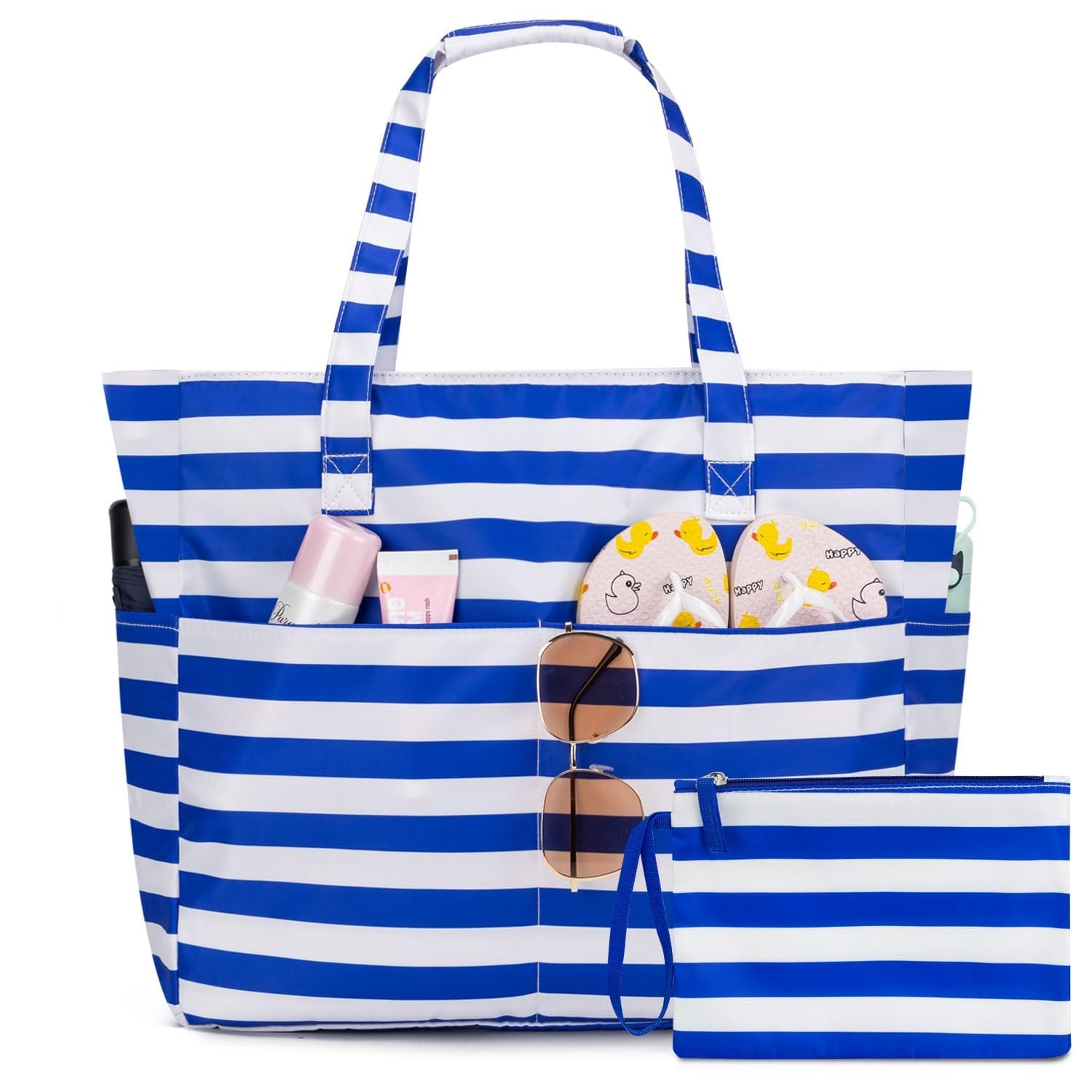 Tote Bag Beach - حقائب شاطئية للنساء مقاومة للماء والرمل،