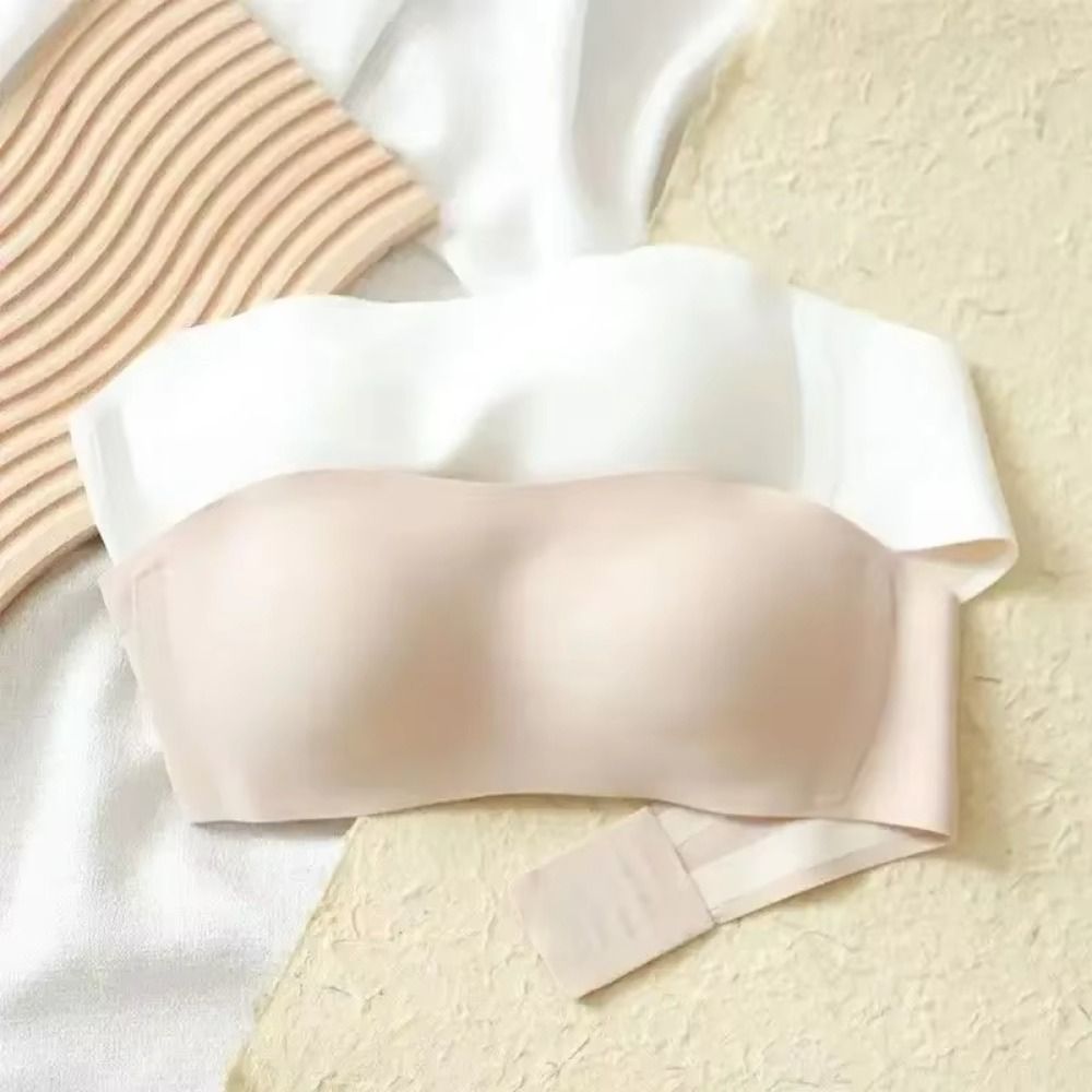 Bralette Triangle Set - حمالة صدر ملفوفة بلون سادة بدون