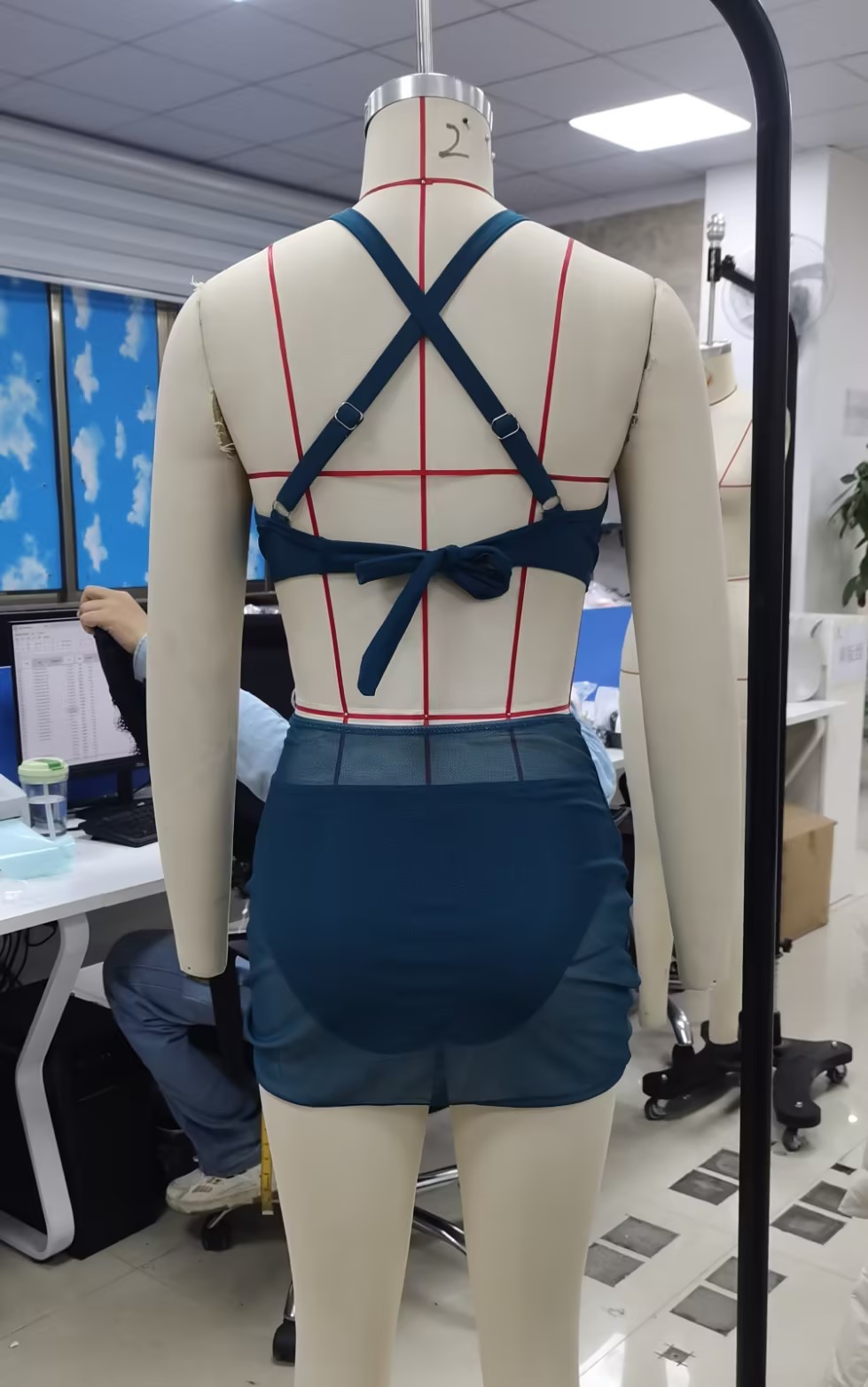 Swimsuit Bikini Ruched - طقم بيكيني صيفي نسائي من 3