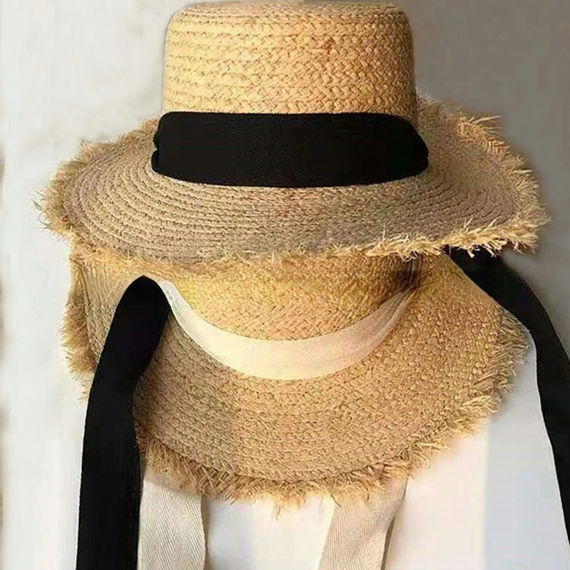 قبعة قش منسوجة للنساء من الراف - مراجعة Hat Floppy Wide وسعره