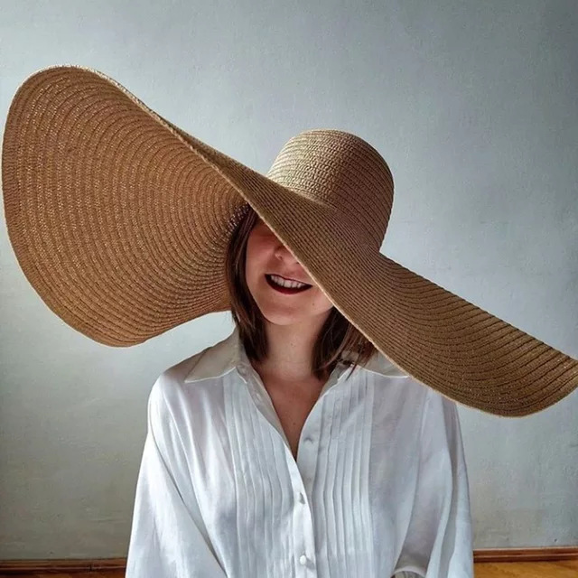 قبعات القش الشاطئ كبيرة الحجم  - مراجعة Hat Floppy Wide وسعره