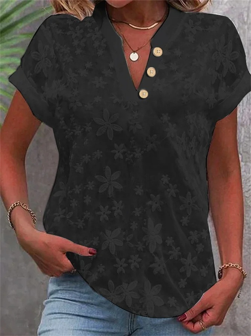 بلوزة نسائية صيفية بيضاء مطرزة - مراجعة Romper Floral Print وسعره