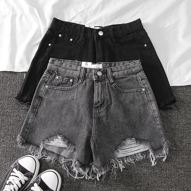 شورت جينز نسائي جديد للصيف بخص - مراجعة Shorts Denim Frayed وسعره