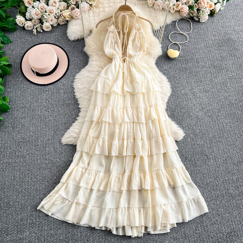 فستان صيفي طويل بدون أكمام مع  - مراجعة Maxi Dress Halter وسعره