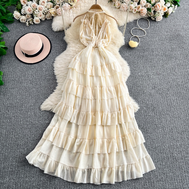 فستان صيفي طويل بدون أكمام مع  - مراجعة Maxi Dress Halter وسعره