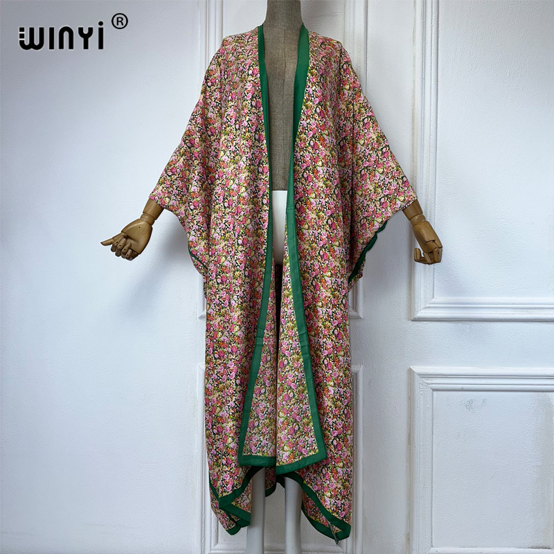 WINYI كيمونو الصيف مثير طباعة  - مراجعة Cover Up Kaftan وسعره