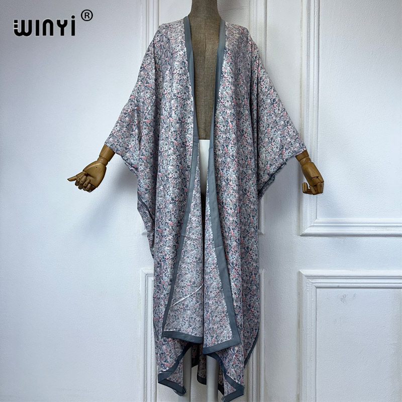 WINYI كيمونو الصيف مثير طباعة  - مراجعة Cover Up Kaftan وسعره