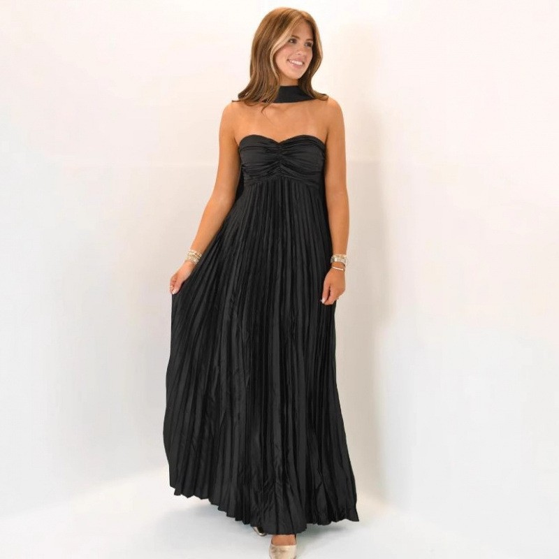 فستان أنيق لحفلات الزفاف والسه - مراجعة Maxi Dress Halter وسعره