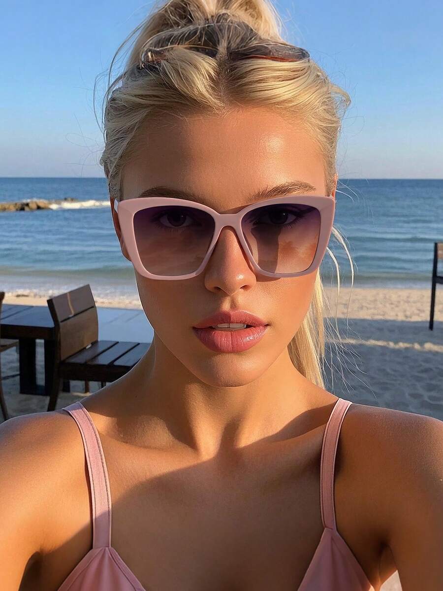 زوج واحد من النظارات البلاستيك - مراجعة Sunglasses Cat Eye وسعره