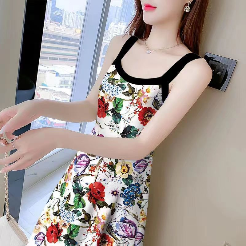 فستان نسائي متوسط الطول بطبعة  - مراجعة Midi Skirt Floral وسعره