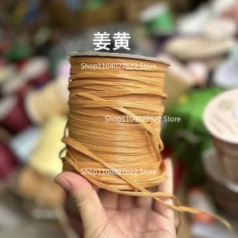 خيط عشب الرافيا غير اللامع 120 - مراجعة Crochet Bag Raffia وسعره