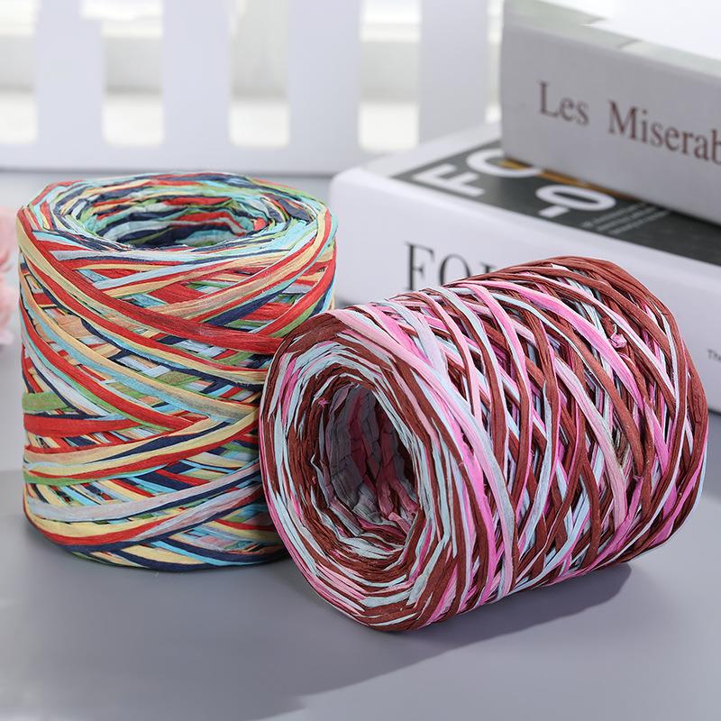 حبل ورق رافيا بطول 200 متر، خي - مراجعة Crochet Bag Raffia وسعره