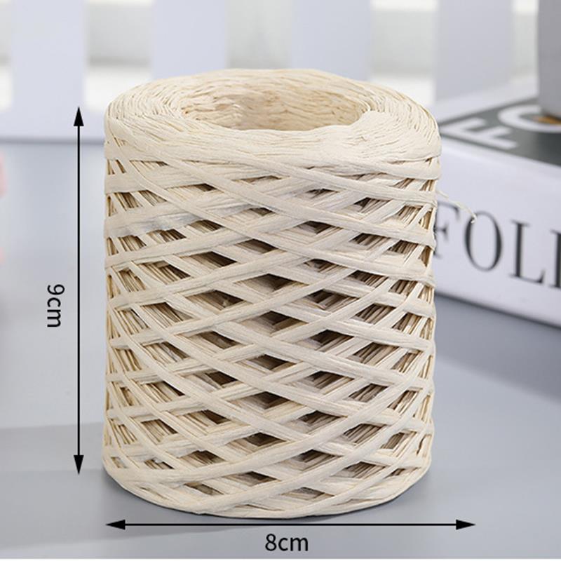 حبل ورق رافيا بطول 200 متر، خي - مراجعة Crochet Bag Raffia وسعره