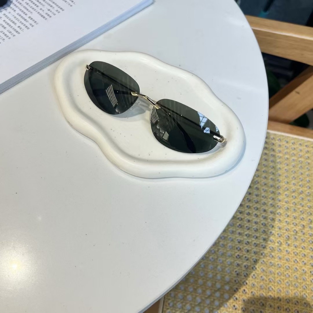 ظلال بدون إطار UV400، نظارات ش - مراجعة Sunglasses Cat Eye وسعره