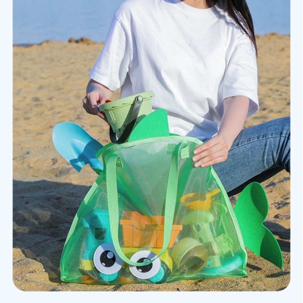 حقائب شاطئ شبكية للأطفال بتصمي - مراجعة Tote Bag Beach وسعره
