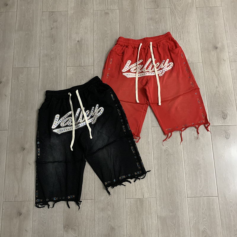 شورت رجالي أسود كاجوال من VALL - مراجعة Shorts Denim Frayed وسعره