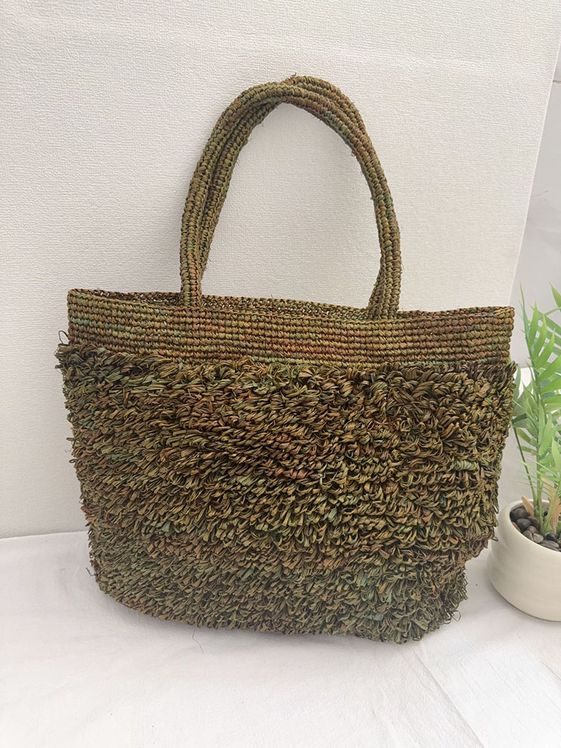 حقيبة فاخرة من القش المنسوج عل - مراجعة Crochet Bag Raffia وسعره