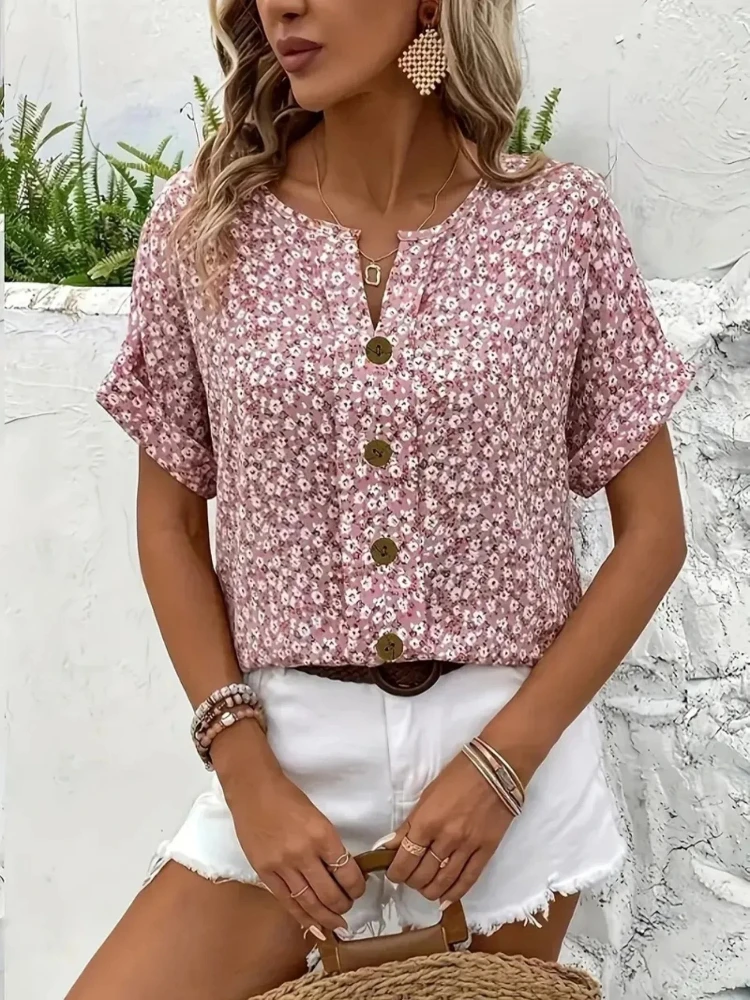 قمصان نسائية مقاس كبير 2025 لر - مراجعة Romper Floral Print وسعره