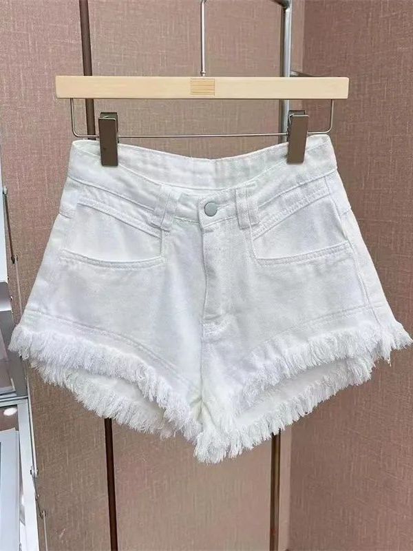 شورت جينز نسائي كاجوال على الط - مراجعة Shorts Denim Frayed وسعره