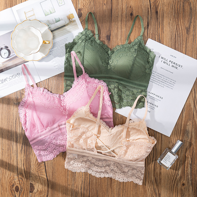 ثلاثية الأبعاد مثير الدانتيل ا - مراجعة Bralette Triangle Set وسعره