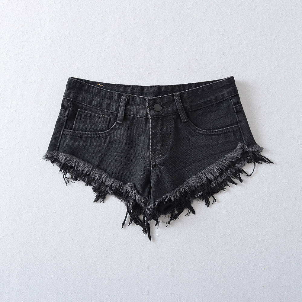 شورتات جينز قصيرة مثيرة على طر - مراجعة Shorts Denim Frayed وسعره