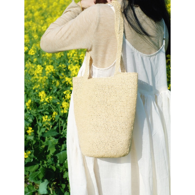 خيوط الرافيا 330 جرام لحياكة ا - مراجعة Crochet Bag Raffia وسعره