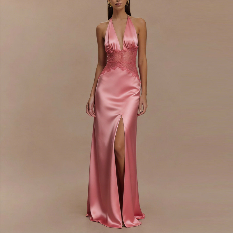 فستان ماكسي مثير بظهر مكشوف ور - مراجعة Maxi Dress Halter وسعره