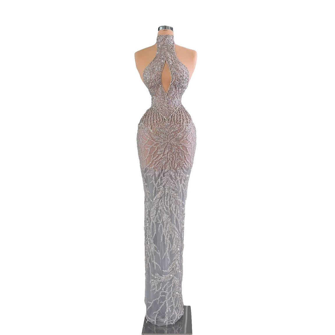 فساتين سهرة أنيقة بياقة رسن وف - مراجعة Maxi Dress Halter وسعره